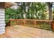 Spacious wood back deck overlooking a green and private backyard at 1231 Mansfield Ne Ave, Atlanta, GA 30307