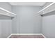 Walk-in closet with shelving for easy organization at 122 Rue Fontaine, Lithonia, GA 30038