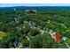 Lake Allatoona community view with lush greenery, showcasing neighborhood layout and proximity to nature at 2015 Towne Lake W Hls, Woodstock, GA 30189