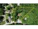 Aerial view of the property highlighting its boundaries and lush, surrounding greenery at 1638 River Trce, Auburn, GA 30011