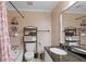 Well-maintained bathroom with a shower, tiled walls, and granite countertops at 3147 Buford Ne Hwy # 8, Brookhaven, GA 30329
