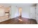 Open-concept space boasting hardwood floors, multiple entryways, and ample natural light at 7577 Haley Dr, Jonesboro, GA 30236