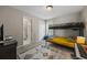 Comfortable bedroom featuring a bunk bed, TV and playful rug at 4305 Chesapeake Trce, Acworth, GA 30101