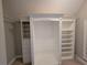 Spacious custom walk-in closet with ample storage, maximizing space and organization in the Primary suite at 45 Mountain Crest Dr, Oxford, GA 30054
