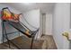 Basement entertainment area with sports game at 5293 Sandy Shoals Ln, Stone Mountain, GA 30087