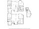 Detailed floor plan layout showcasing living spaces, bedrooms, bathrooms, and kitchen areas at 150 Rose Creek Dr, Covington, GA 30014