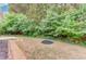 Lush backyard featuring a designated fire pit area, perfect for gatherings and relaxation at 965 Under Ct, Sugar Hill, GA 30518