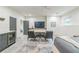 Basement Living Room with Tile Floor and entertainment area with kitchenette at 2313 Saint Davids Nw Sq # 12, Kennesaw, GA 30152
