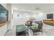 Cozy living room with comfortable seating, TV, and stylish decor at 2313 Saint Davids Nw Sq # 12, Kennesaw, GA 30152