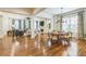 Open living space with hardwood floors connecting the living and dining areas, perfect for modern living at 2313 Saint Davids Nw Sq # 12, Kennesaw, GA 30152