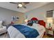 Bright bedroom with a statement headboard, natural light, and cozy decor at 1600 Brisbane Drive, Dacula, GA 30019