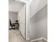 Open hallway with a workspace featuring a computer and office chair at 4406 Idlewood Ln, Tucker, GA 30084