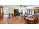 Cozy living space with views of the dining area, kitchen, and bonus room at 4825 Rollins Dr, Powder Springs, GA 30127