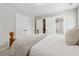 Comfortable bedroom with carpeting featuring ensuite bathroom and closet for optimal space at 3445 Henderson Dr, Cumming, GA 30041