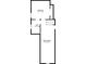 Detailed floor plan of the upper level, showcasing the bedroom, bathroom, and large bonus room at 3445 Henderson Dr, Cumming, GA 30041