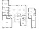 Detailed floor plan of both the first and second floor, including dimensions of each room at 3445 Henderson Dr, Cumming, GA 30041