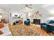 Inviting living space boasting hardwood floors, fireplace, and seamlessly connected kitchen, ideal for entertaining at 1424 Tuxworth Cir, Decatur, GA 30033