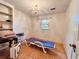 Bright bedroom featuring tile flooring, a chandelier, and a comfortable setting at 792 Oneta Dr, Norcross, GA 30093