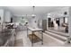 Open kitchen with gray cabinets, stainless appliances, and a marble island at 2184 E Cherokee Dr, Woodstock, GA 30188