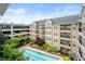 Aerial view of a community swimming pool at 1850 Cotillion Dr # 4419, Atlanta, GA 30338
