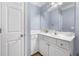 Bathroom featuring vanity, mirror and tile flooring at 1850 Cotillion Dr # 4419, Atlanta, GA 30338