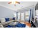 Bright living room with stylish furniture, hardwood floors, and plenty of natural light at 1850 Cotillion Dr # 4419, Atlanta, GA 30338