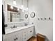 Bathroom with double vanity sinks, and tiled floors at 2956 Springlake Dr, Buford, GA 30519