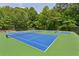 Outdoor tennis courts with nets, provide a fun activity in a beautiful setting with surrounding trees, perfect for sports at 4070 Ridgehurst Se Dr, Smyrna, GA 30080