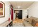 Basement living area with sliding barn door and open access to the rest of the home at 128 Champion Way, Hiram, GA 30141