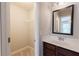 Bathroom featuring a modern vanity with a dark wood base at 139 Vinca Cir, Suwanee, GA 30024