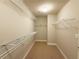 Large walk-in closet with installed shelving and carpeted floors, ready for organization at 139 Vinca Cir, Suwanee, GA 30024