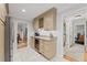 Kitchen featuring granite countertops, wine rack and stainless steel refrigerator at 3287 Alton Rd, Atlanta, GA 30341