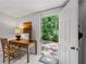 Basement office area with a desk and a view of the yard at 3287 Alton Rd, Atlanta, GA 30341