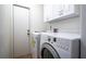 Functional laundry room with modern washer and dryer units, offering convenience at 118 Lucia Dr, Smyrna, GA 30082