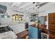 Bright kitchen features white cabinetry, granite countertops, stainless steel appliances, and a cozy island at 1691 Whitlock Rd, Marietta, GA 30066