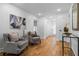 Inviting living room with hardwood floors, stylish seating, and neutral decor at 2001 Swazey Dr, Decatur, GA 30032