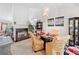 A cozy dining room with a fireplace and decoratives at 1620 Cedar Hl, Douglasville, GA 30134