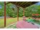 Covered patio area with outdoor furniture, ideal for enjoying the backyard at 1620 Cedar Hl, Douglasville, GA 30134