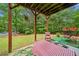 Covered patio space with a grill and seating, perfect for outdoor relaxation at 1620 Cedar Hl, Douglasville, GA 30134