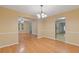 Open-concept dining room and living room that provides seamless flow for entertaining at 2907 Oakvale Falls Dr, Decatur, GA 30034