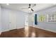 Bedroom featuring hardwood floors, natural light, and a ceiling fan at 1686 Alvarado Sw Ter, Atlanta, GA 30310