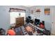 Well-lit bedroom with basketball themed comforter set, wood dresser, and wall mounted decorations at 1801 Deer Crossing Cir, Jonesboro, GA 30236