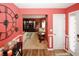 Inviting entryway with hardwood flooring leads to an elegantly decorated living room at 1801 Deer Crossing Cir, Jonesboro, GA 30236