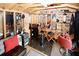 Image of inside shed with barber equipment, chairs, mirrors and other decorative items at 1801 Deer Crossing Cir, Jonesboro, GA 30236