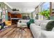This living room offers lots of natural light, modern design and flows seamlessly into the kitchen at 57 Forsyth Nw St # 11G, Atlanta, GA 30303