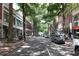 Tree-lined street view with shops and restaurants at 57 Forsyth Nw St # 11G, Atlanta, GA 30303