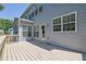 Back deck perfect for outdoor entertaining with ample space and pleasant view at 590 Kyle Trace Ct, Sugar Hill, GA 30518