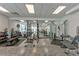 The gym features ample machines, weights, and mirrors, providing a complete workout space at 1100 Howell Mill Nw Rd # 312, Atlanta, GA 30318