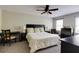 Spacious bedroom with a ceiling fan and ample natural light at 1404 Vernon North Dr, Dunwoody, GA 30338