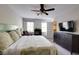 Bedroom featuring carpet flooring and a ceiling fan at 1404 Vernon North Dr, Dunwoody, GA 30338